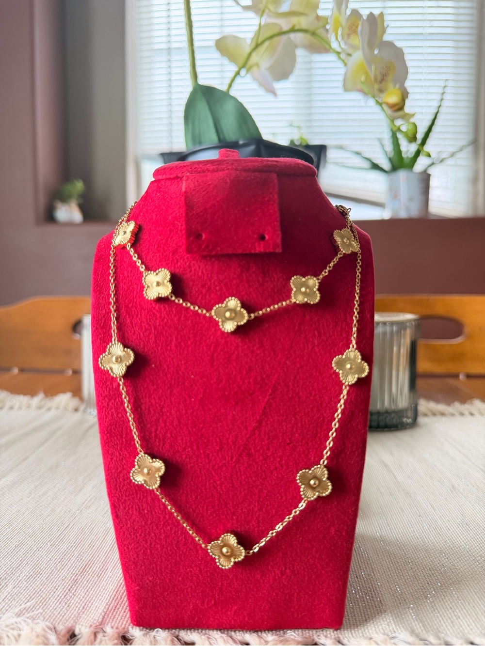 Gold Floral Necklace and bracelet - new with tags